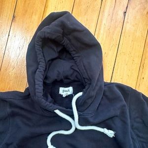 Pact Women's Organic Cotton Hoodie Pullover Sweatshirt Black S